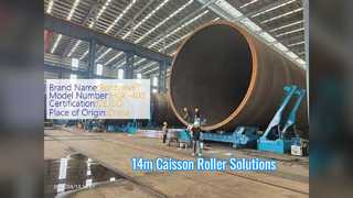 Lits à rouleaux Ronniewell de 14 m de diamètre pour caissons d'aspiration