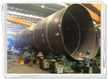 Turbine de vent en acier de tour de tube plusieurs tuyaux adaptés vers le haut de la station de soudure