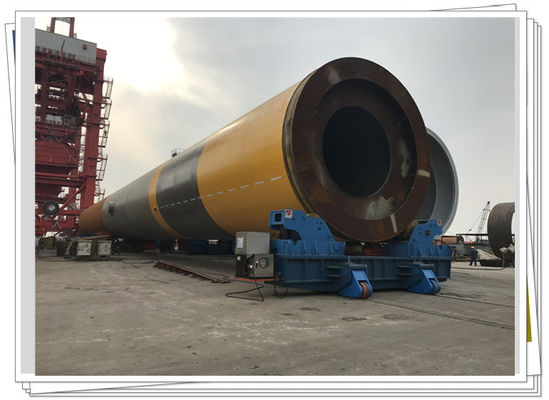 La finale de soudure de Monopiles de rotateur d'énergie de vent de reflux assemblent la ligne